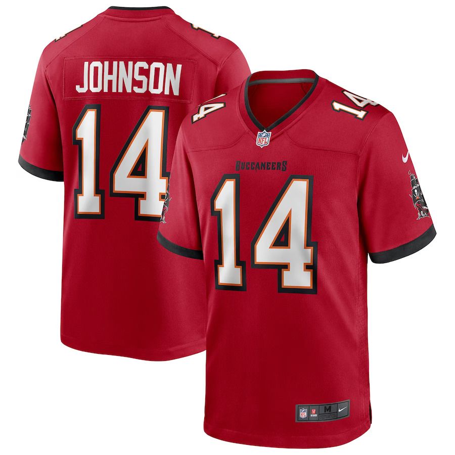 Men Tampa Bay Buccaneers #14 Brad Johnson Nike Red Game Retired Player NFL Jersey->tampa bay buccaneers->NFL Jersey